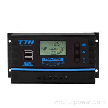 TTN-K10A 12V/24V PWM 太阳能充电控制器